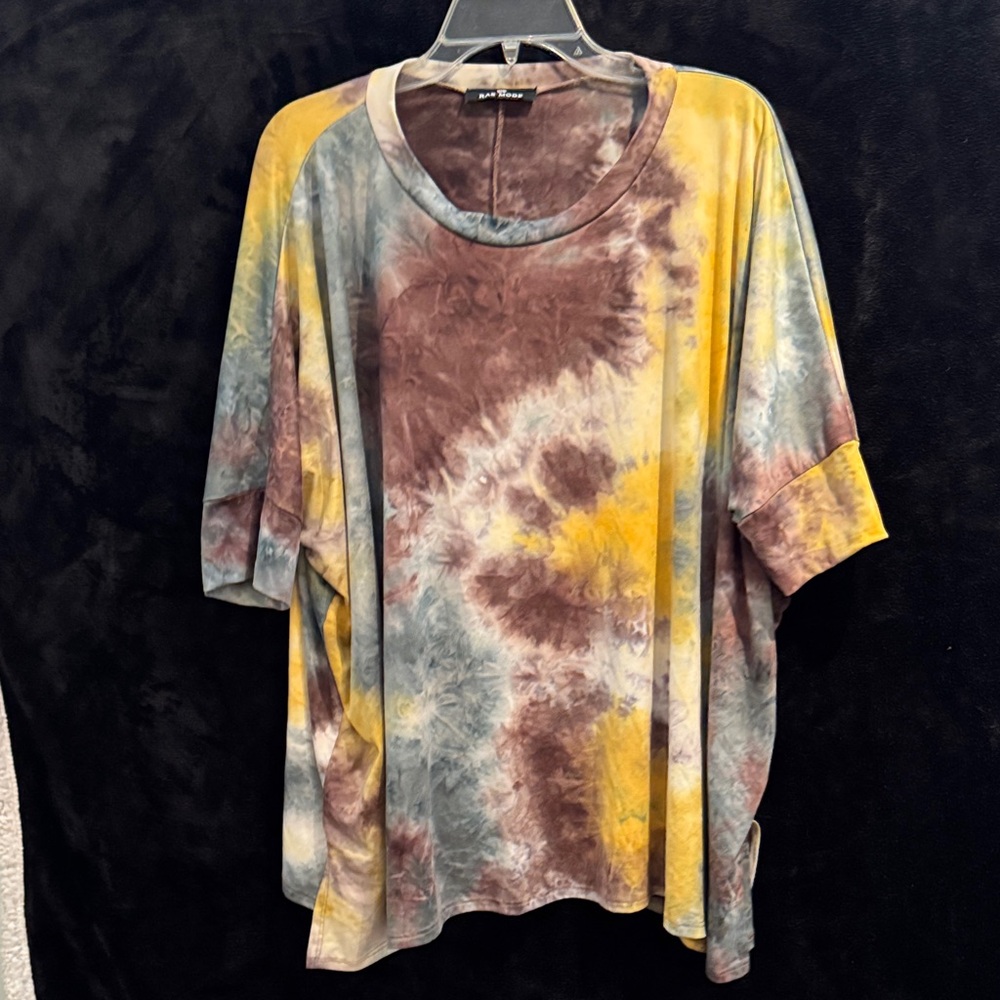 Rae Mode Vibrant Tie-Dye Short Sleeve Top H11
